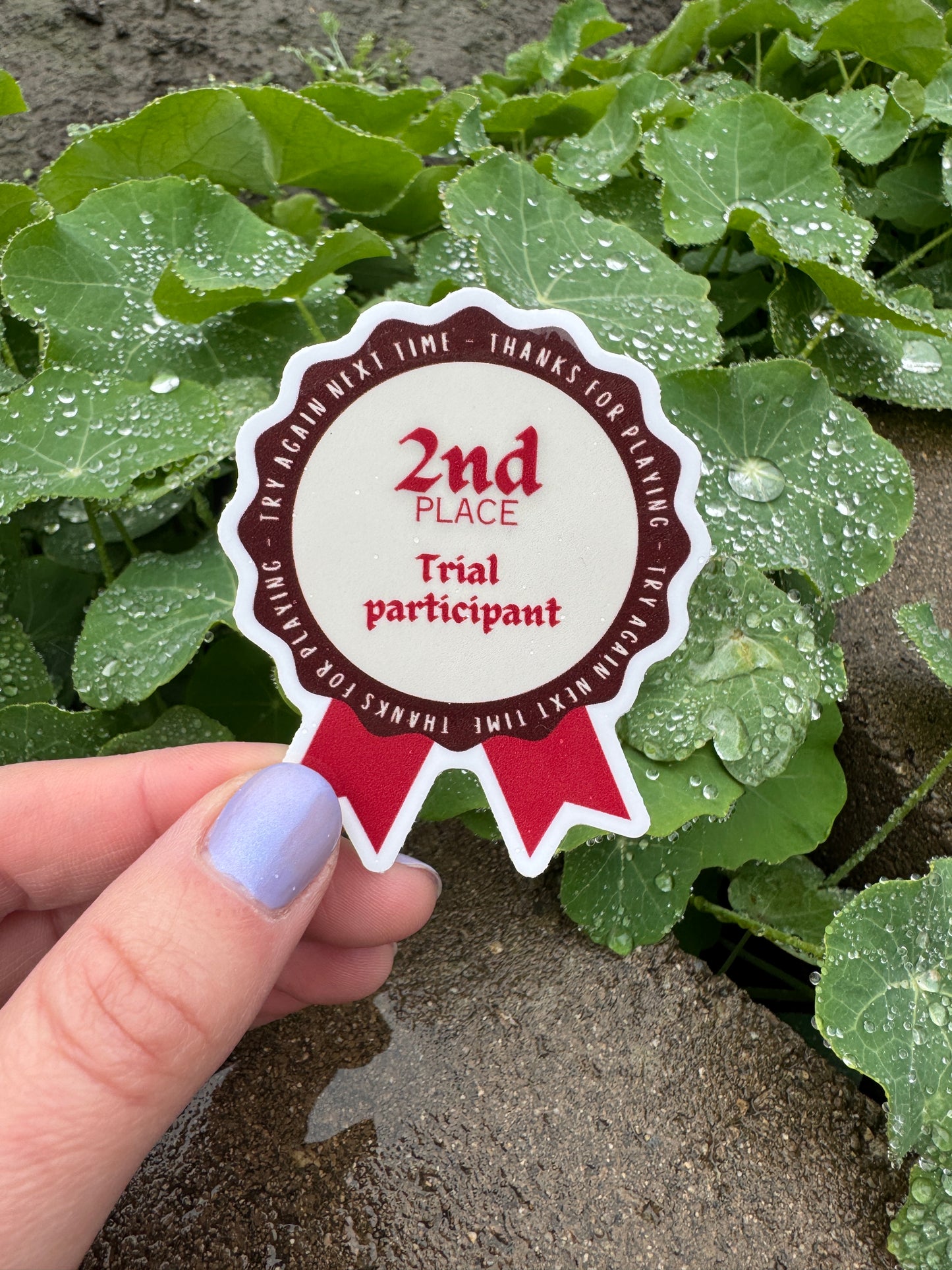 Second Place Trial Participant