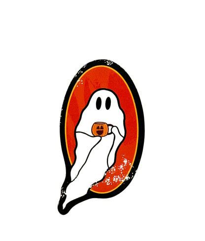 Pumpkin Spice Season Ghost Sticker - 2.5”