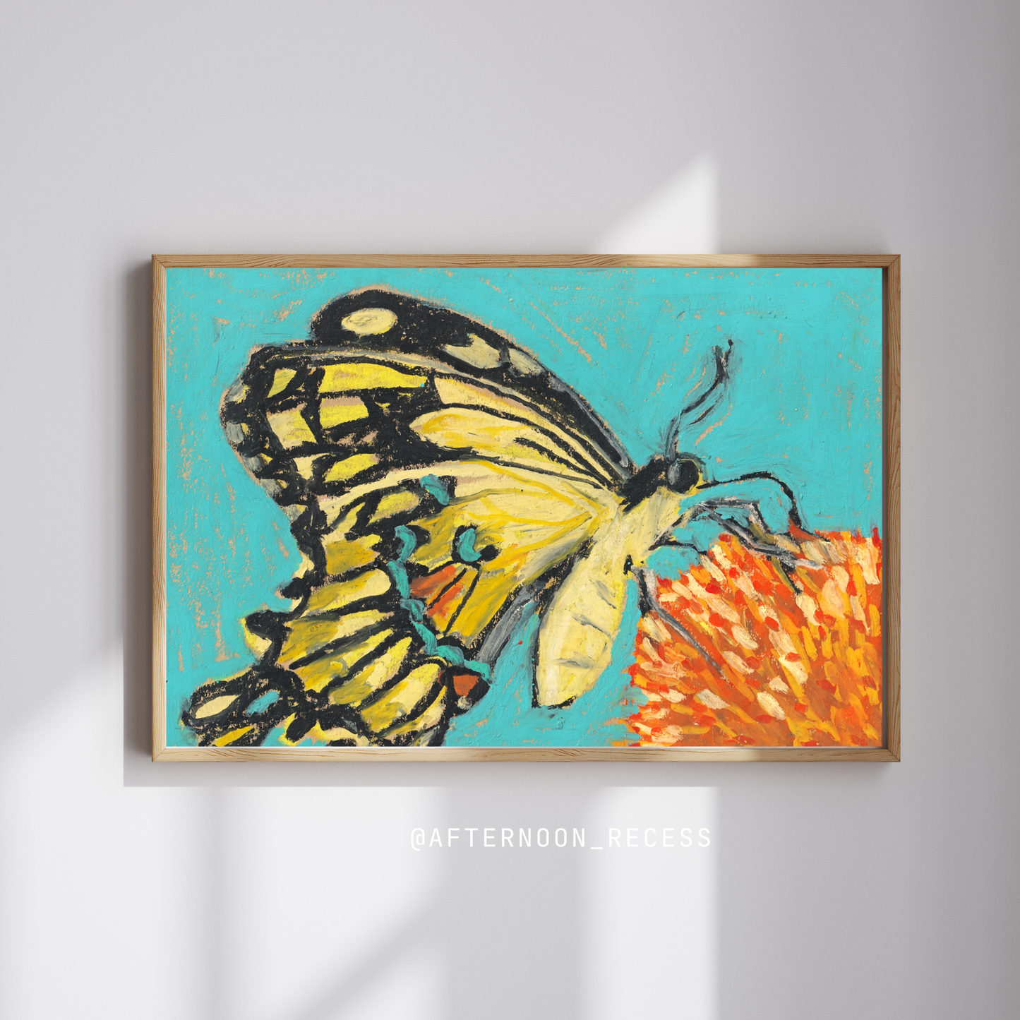 Swallowtail Butterfly Archival Print 6x8 Unframed