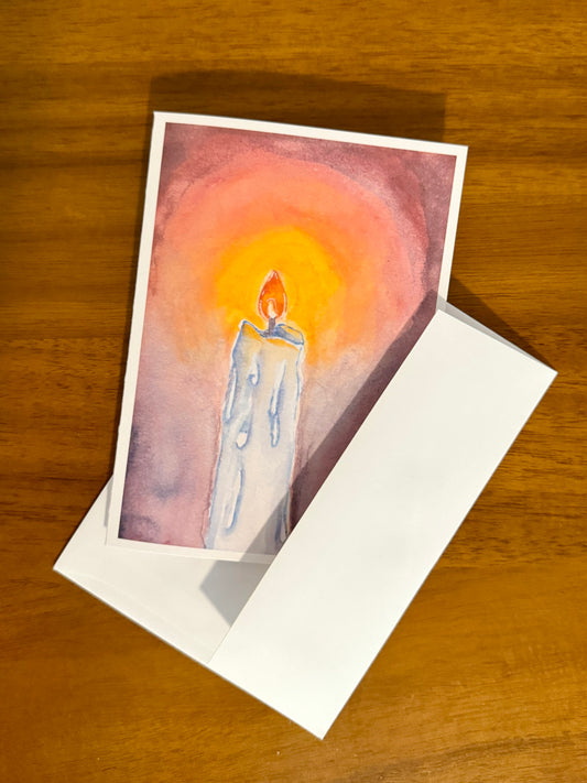 Candle Greeting Card - 4.5 x 6.25"